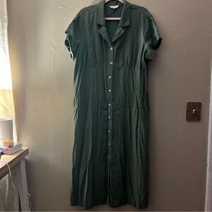 Terra & Sky Forest Green Midi Dress